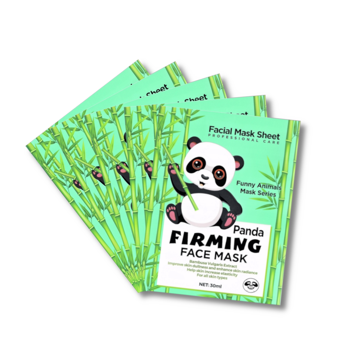 Animal Face Mask Panda, Kitty and Tiger Facial Sheet Mask ( 5 pack