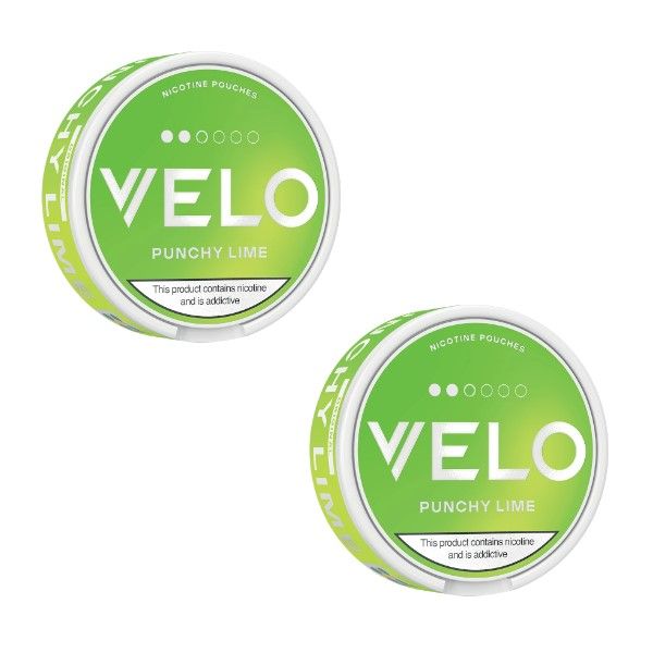 Velo Mini Nicotine Pouches - Punchy Lime 6mg - 2 Pack (30 Pouches)