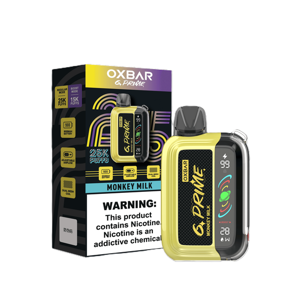 Oxbar G Prime Disposable Vape-25k Puffs Monkey Milk