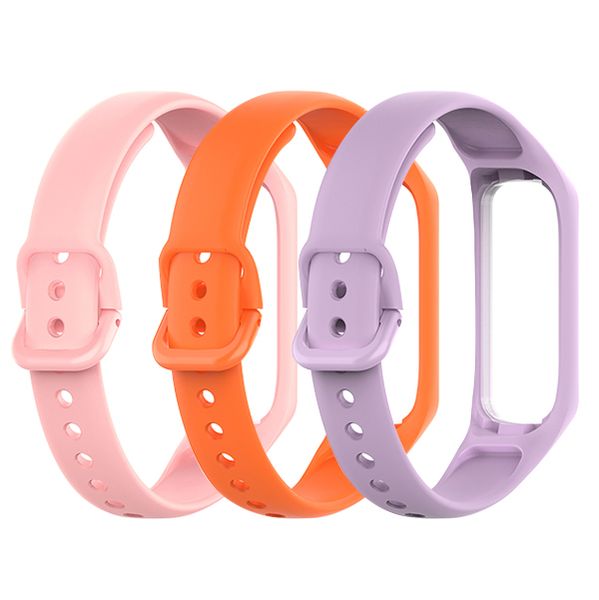 3 Pack Silicone Replacement Strap Compatible with Samsung Galaxy Fit 2