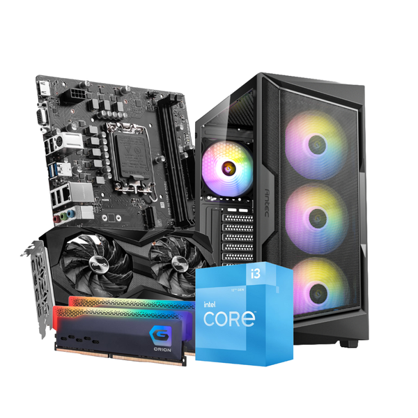 INTEL i3 12100f HOME PRO GAMER Windows 10 Desktop PC