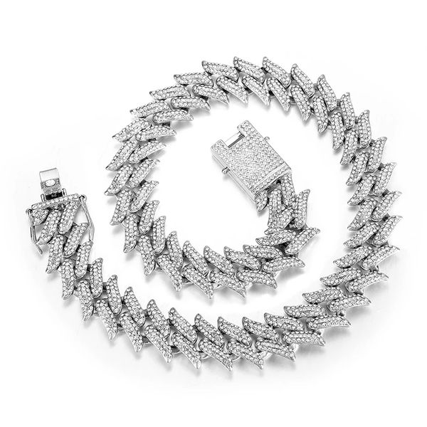 Crystal Thorns Cuban Link Hip hop Chain