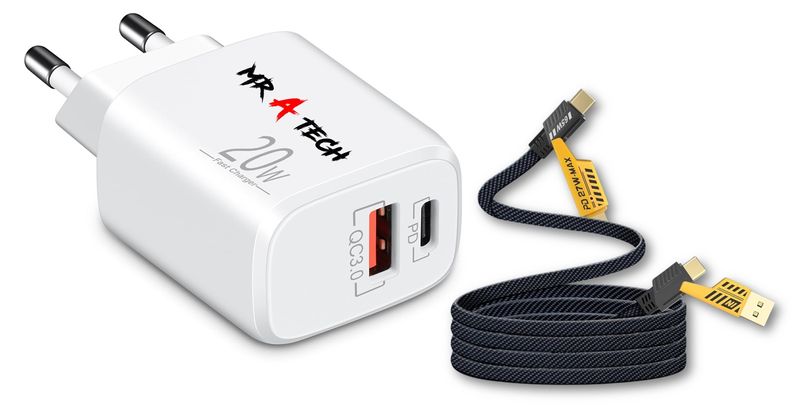 MR A TECH 6 IN 1 Port USB C Plug Charging Plug Adapter, PD/QC 20 W