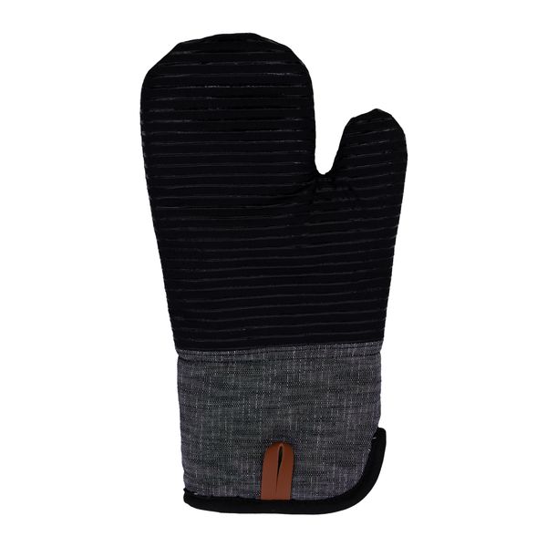 Regent Kitchen Silicone and Cotton Oven Glove Black