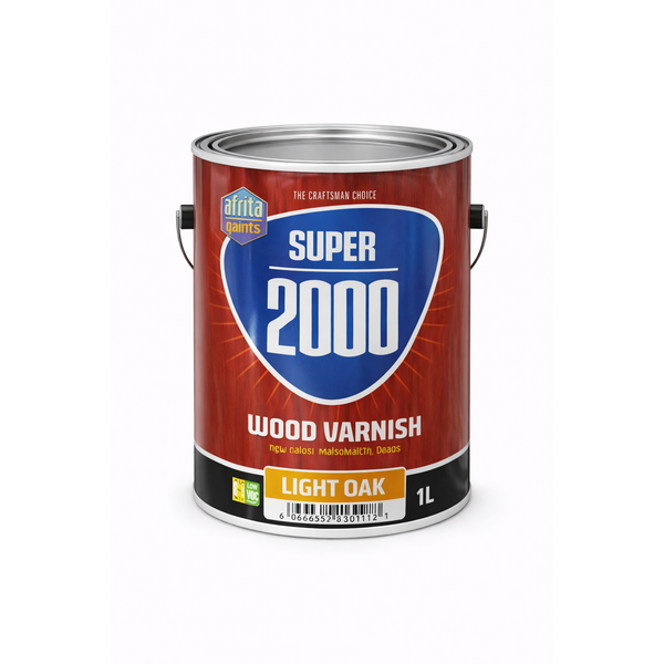 African Paint Super 2000 Light Oak Wood Varnish 1L