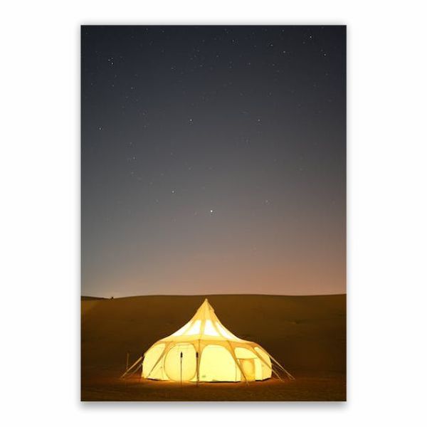 Glowing Bedouin Tent Poster - A1