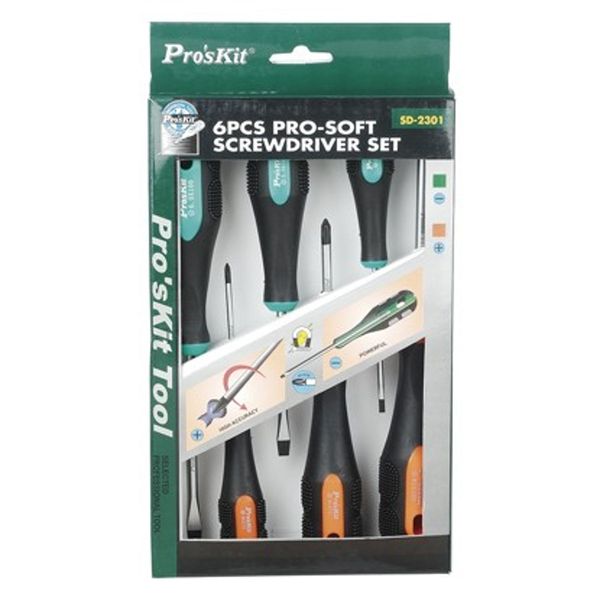PRK SD-2301 - 6-Piece Pro-Soft Screwdriver Set