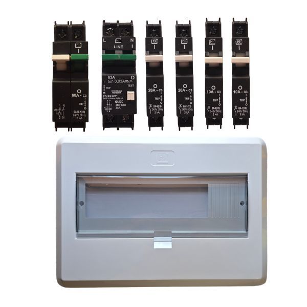 CBI 20 Way Flush DB Board Combo - Samite Breakers Included