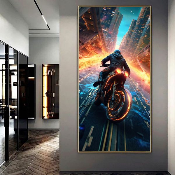 Canvas Wall Art - Riding on the Edge - 0699