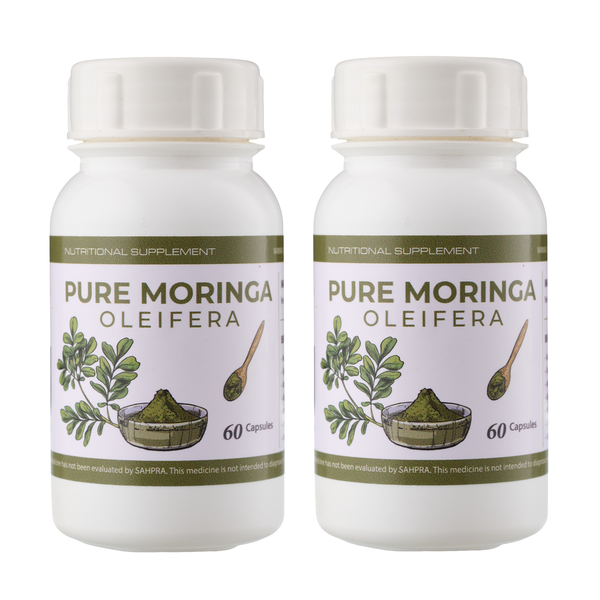 Pure Moringa Oleifera 735mg (100% Pure &amp; Highest Quality) 60s+60s