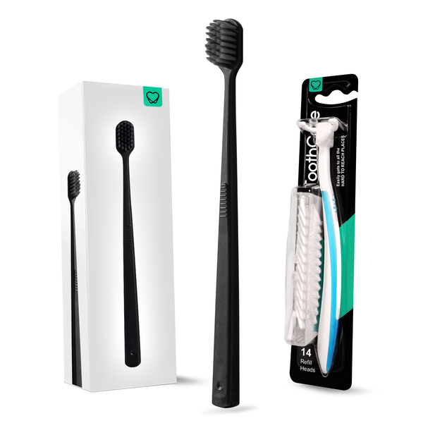 ToothCare - Glide Soft Bristle Toothbrush &amp; Floss Pro