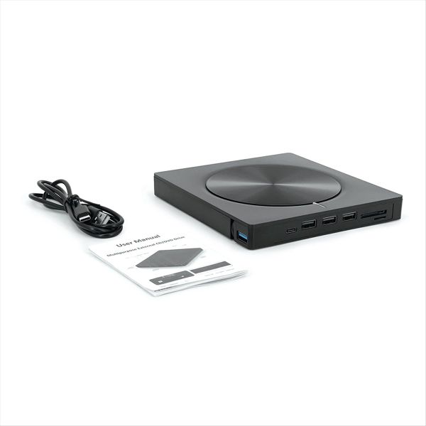 Eight in One Burner Portable External Usb3.0/Type-C Disc Optical Drive