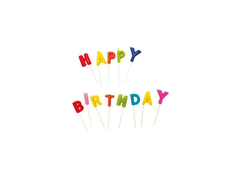 Happy Birthday Toothpick Candles