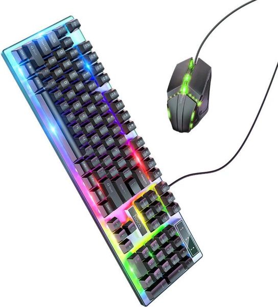 Hoco GM18 LED Colorful Lighting Gaming Keyboard &amp; Mouse Set