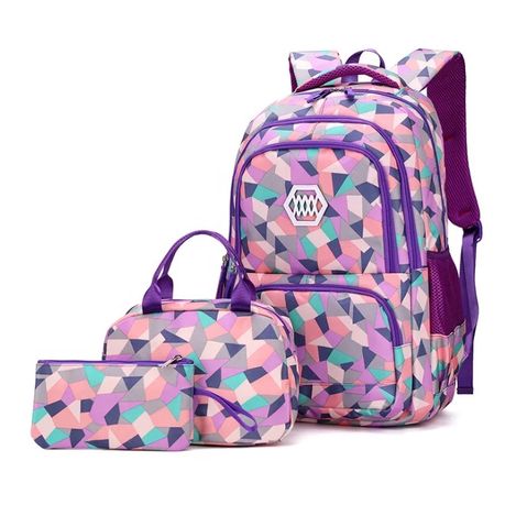 Geometric print clearance backpack