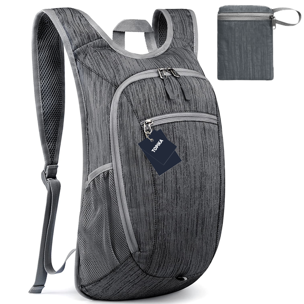 Topika - Foldable Backpack for Travel Hiking 15L Lightweight Backpack ...