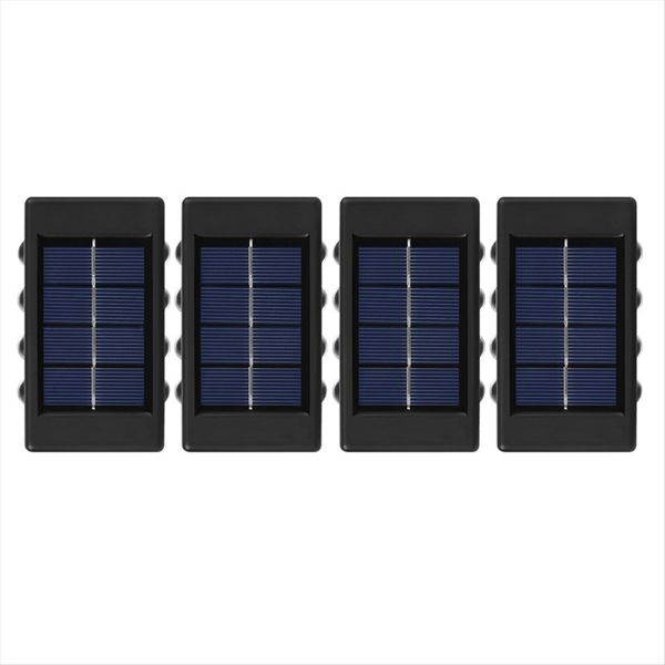 4Pcs Solar Wall Lamp Outdoor Waterproof Solar Powered Light A