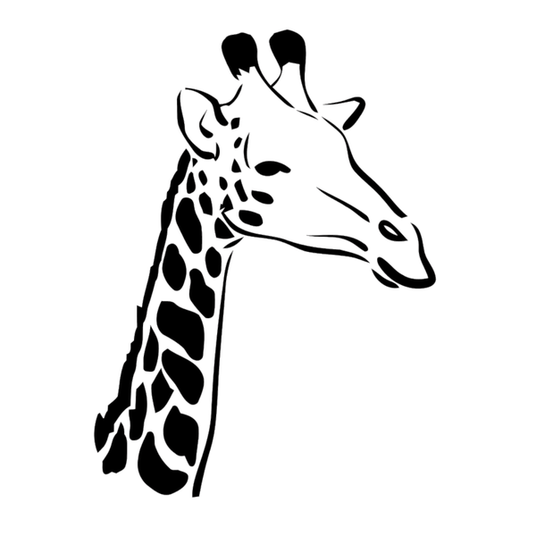 TrendSpire Giraffe Vinyl Stickers - Set of 4