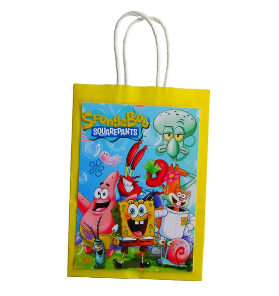 Spongebob Themed Party Bags - Set of 10