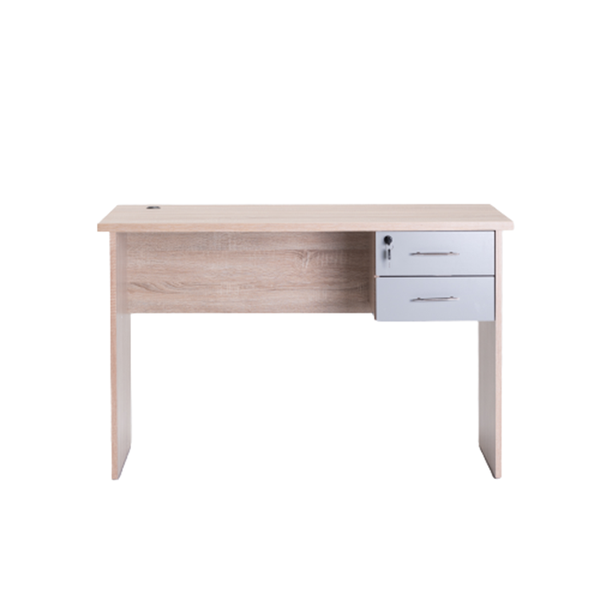 Max 120cm Deluxe Desk - Light Oak/Light Grey