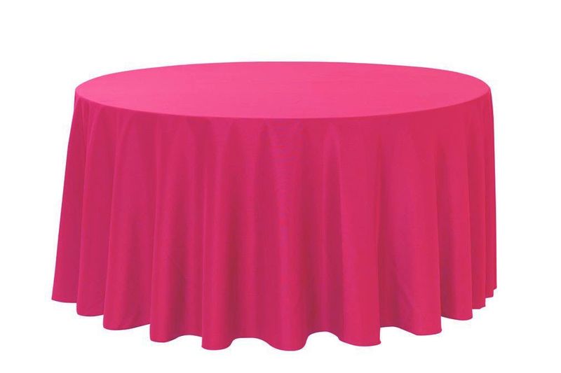 Fuchsia Round Tablecloth- 3.4m