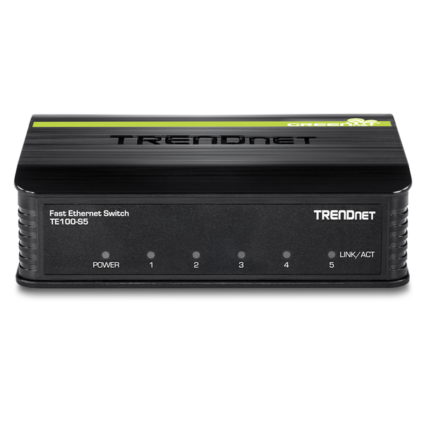 Fast Ethernet GreenNnet Desktop Switch -56KB Data RAM Buffer