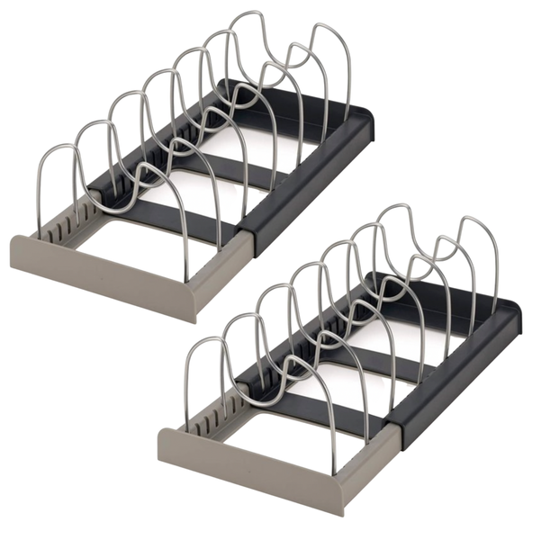 Set of 2 Expandable Pot and Pan Organisers