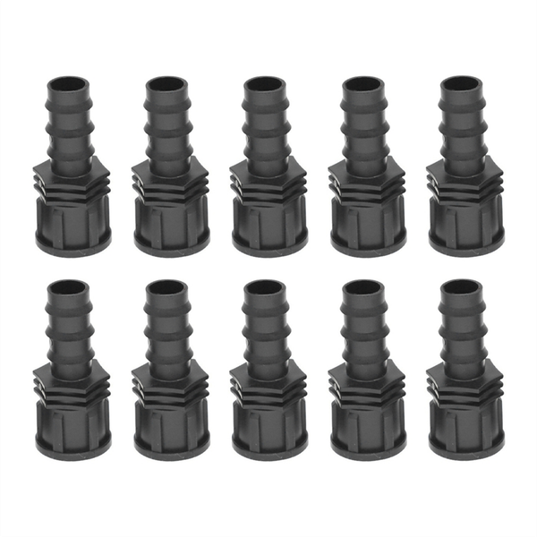 1/2 Female Male Thread to Garden Hose Barb Connector 20mm Plastic Hose Fitt