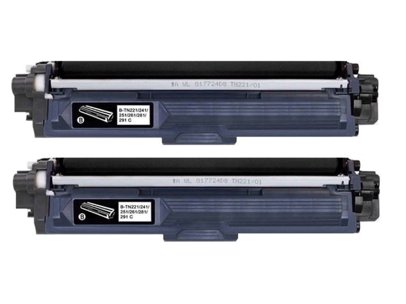 Compatible Brother TN261 / 261 Black Twin Set