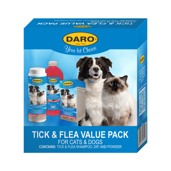 Daro Tick &amp; Flea Value Pack (Shampoo, Dip &amp; Powder)