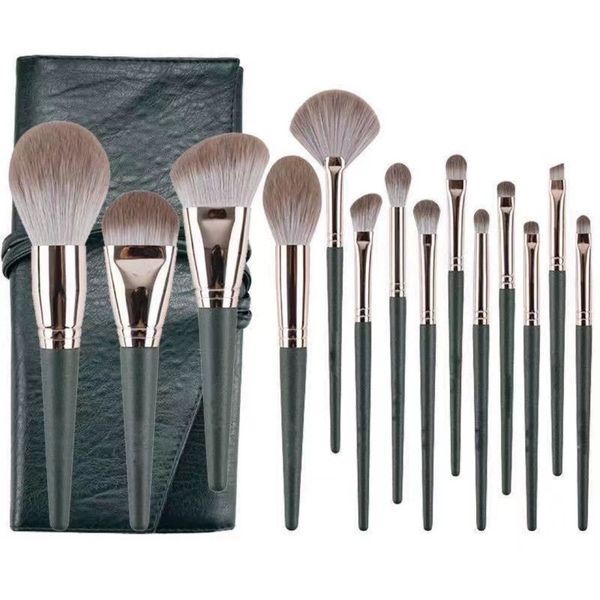 Premium Makeup Brush Kit for Foundation Powder Eyeshadow 14 PCS with Bag
