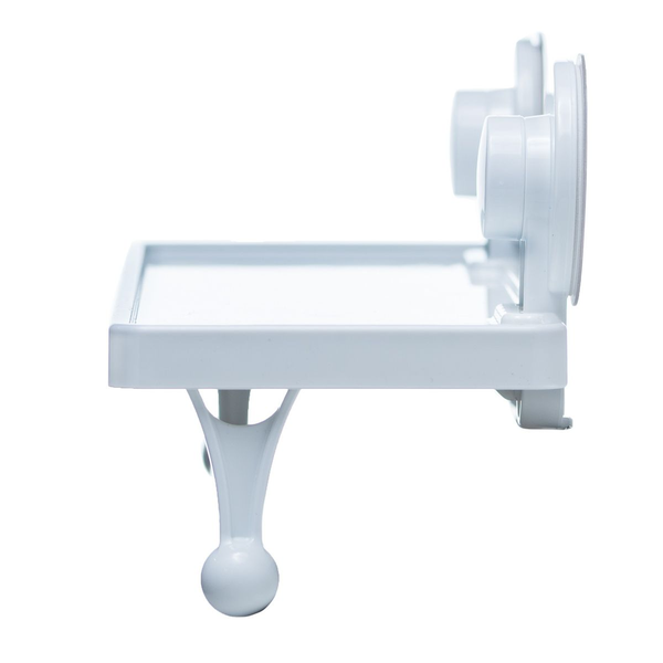 Stylish Adhesive Shower Shelf, with Towel Bar/Ten-Tech