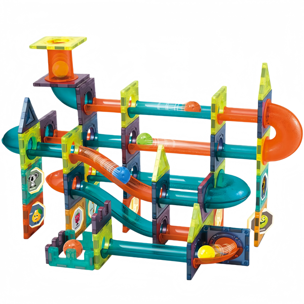 98Pcs Magnetic Tiles Magnetic Blocks Marble Run STEM Toys for Kids