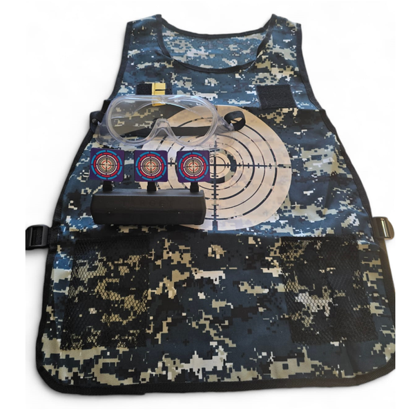 Reptronic Target Vest, Safety Goggle and Shooting Target Combo