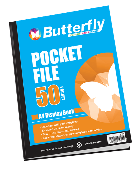 Butterfly Pocket File A4 - 50 Page