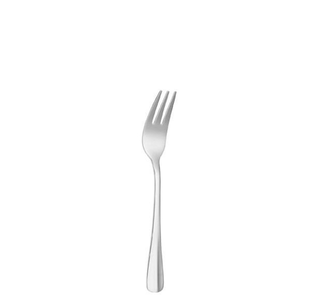 Silver Nov Baguette Stainless Cake Fork 18/0 - Set of 12