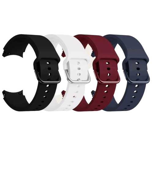 4 Silicone Watch Straps Compatible with Samsung Galaxy Watch 6 - 44mm