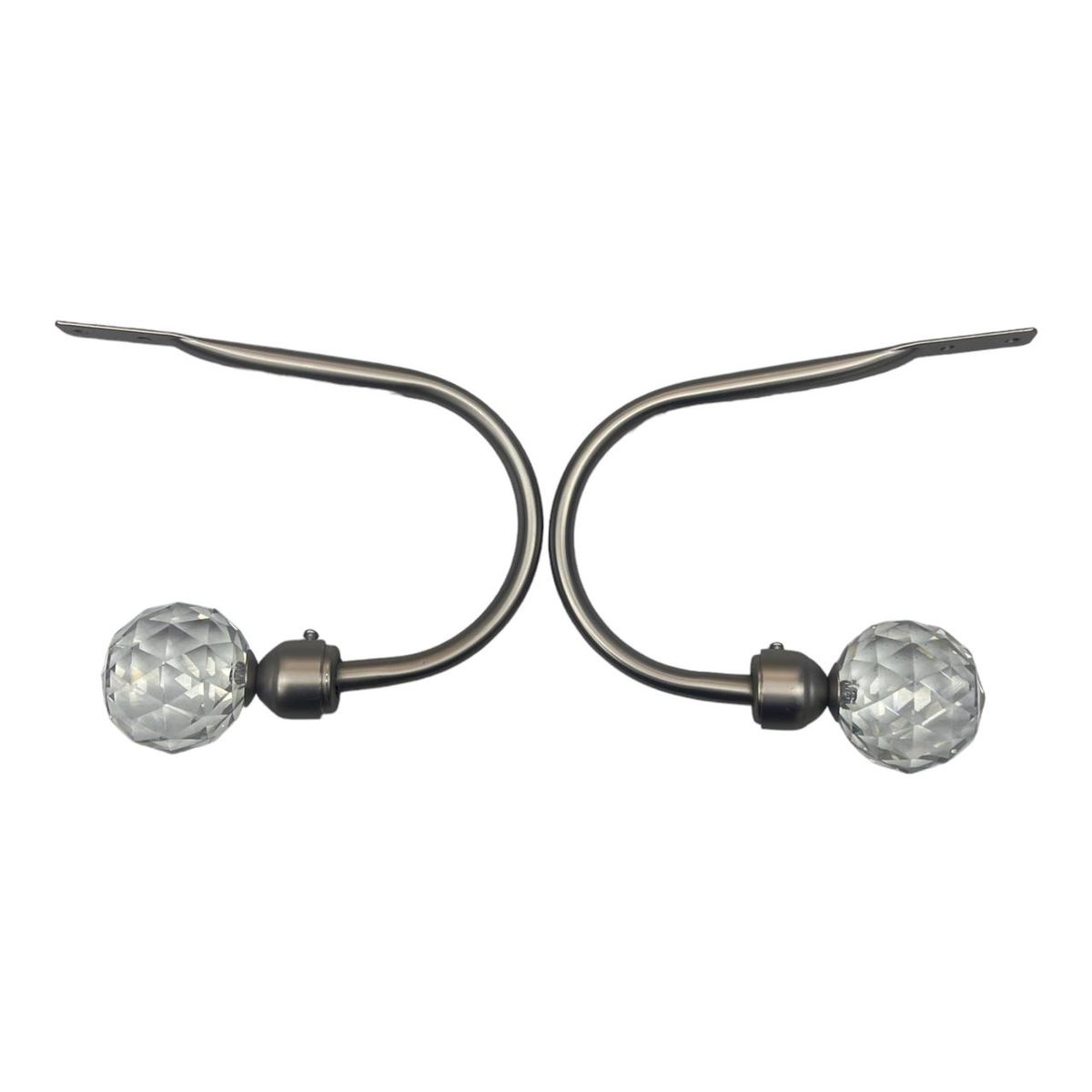 Curtain Tiebacks Matt Silver Crystal Shop Today. Get it Tomorrow