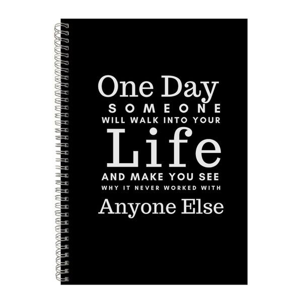 Your Life A4 Notebook Spiral Lined Motivational Sayings Graphic Notepad 236