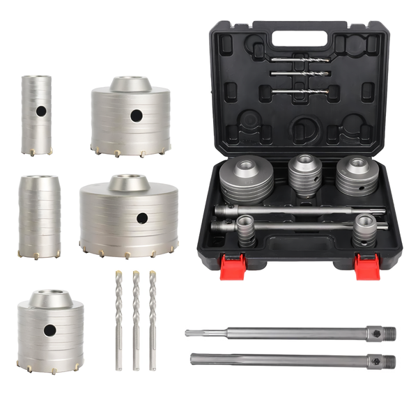 WOVIBO 10-Pieces Concrete Hole Saw Kit