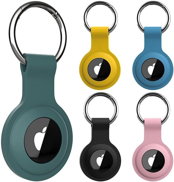 5-Pack Air Tag KeyChain Silicone Case, compatible with Apple AirTags, safe