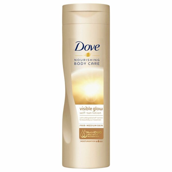 Dove Visible Glow Self Tan Lotion, Fair to Medium 400 ml (Parallel Import)