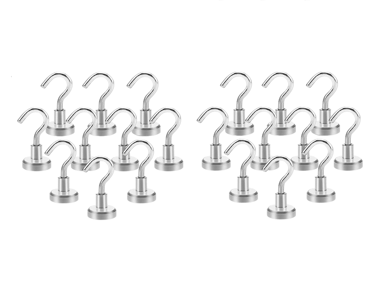 MagnaHook Pro 20-Piece NeoForce - Heavy-Duty Magnetic Hooks - 1kg Capacity