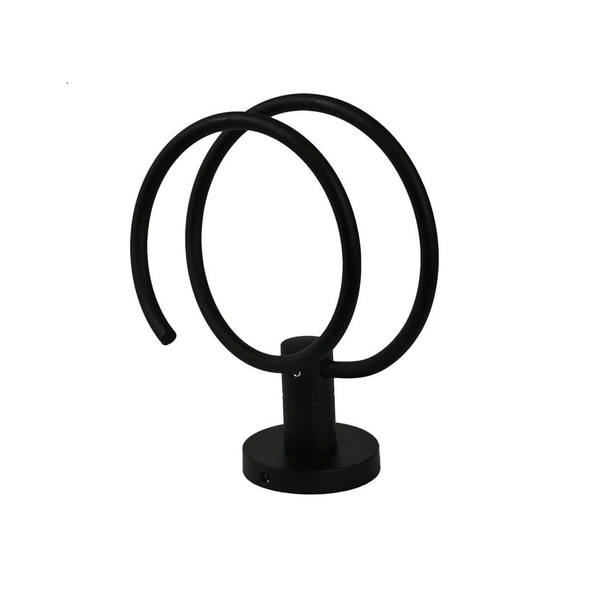Wall-Mounted Modern Hair Dryer Holder - Black