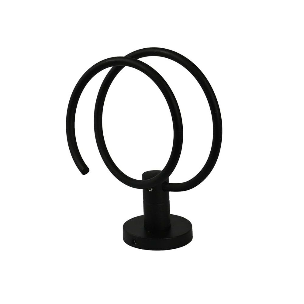 Wall-Mounted Hair Dryer Holder - Black