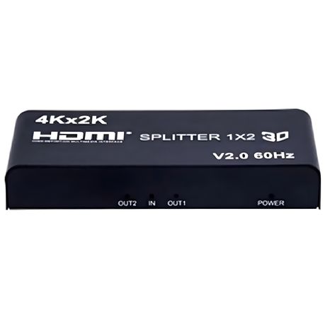 HDMI Splitter PST-V2.0 4K102IR - 2-Port 4K 60Hz with IR Extension Image