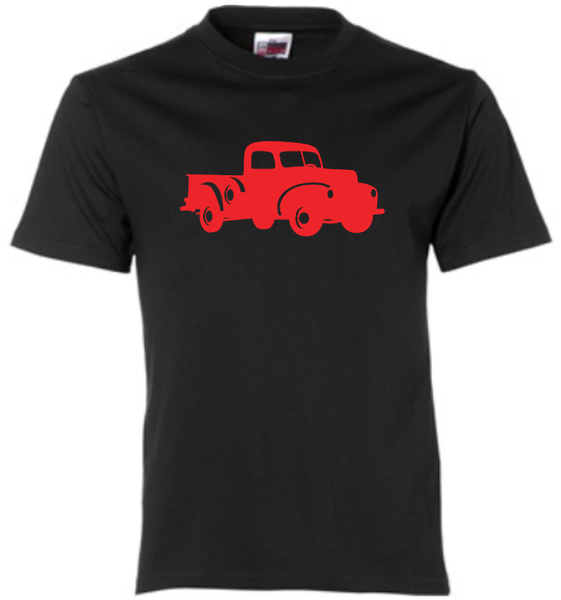 Jakkals - Red Truck - Tshirt - Black - Kids