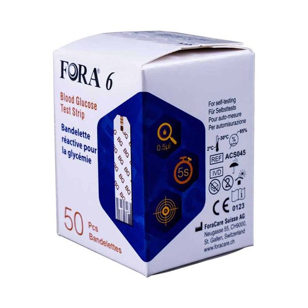 FORA 6 Glucose Test Strips 50pcs