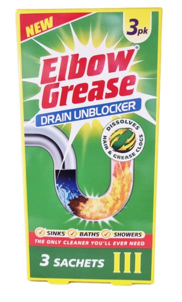 Elbow Grease Drain Unblocker 3-Pack