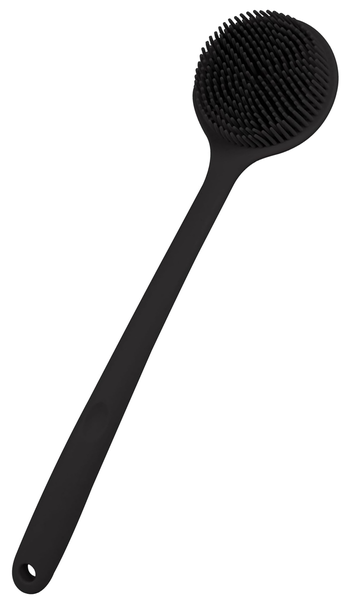 FA PLUS 37CM Long Handle Body Brush, Silicone Shower Brush Back Scruber